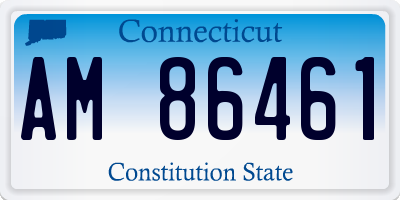 CT license plate AM86461