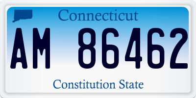 CT license plate AM86462