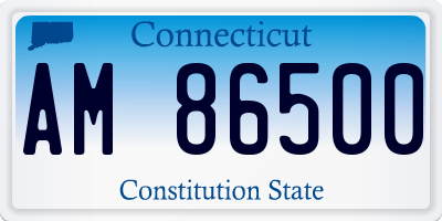 CT license plate AM86500