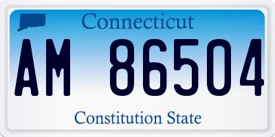 CT license plate AM86504