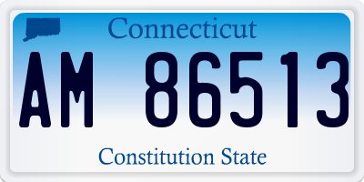 CT license plate AM86513