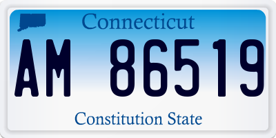 CT license plate AM86519