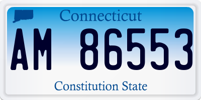 CT license plate AM86553