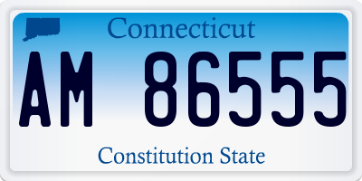 CT license plate AM86555