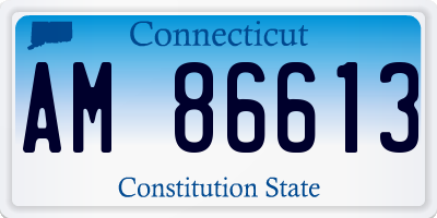 CT license plate AM86613