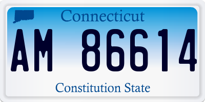 CT license plate AM86614