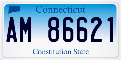 CT license plate AM86621
