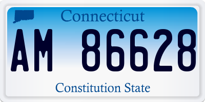 CT license plate AM86628