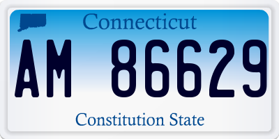 CT license plate AM86629