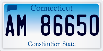 CT license plate AM86650