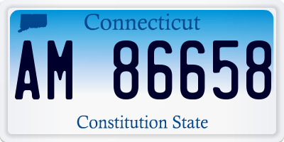 CT license plate AM86658