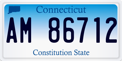 CT license plate AM86712