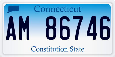 CT license plate AM86746