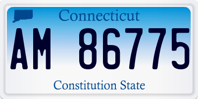 CT license plate AM86775