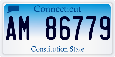 CT license plate AM86779