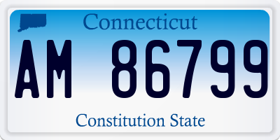 CT license plate AM86799
