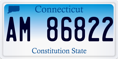 CT license plate AM86822