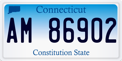 CT license plate AM86902