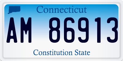 CT license plate AM86913
