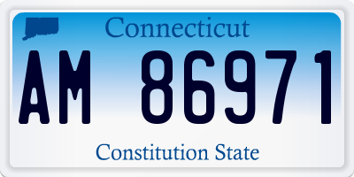 CT license plate AM86971