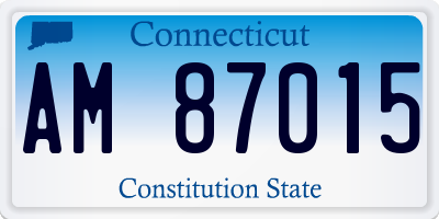 CT license plate AM87015