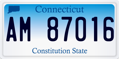 CT license plate AM87016