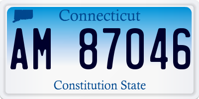 CT license plate AM87046