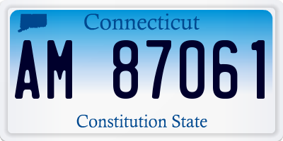 CT license plate AM87061