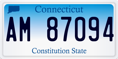 CT license plate AM87094