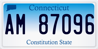 CT license plate AM87096