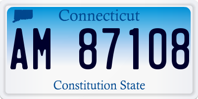 CT license plate AM87108