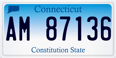 CT license plate AM87136