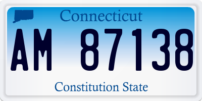 CT license plate AM87138
