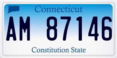 CT license plate AM87146