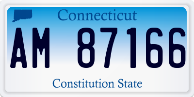 CT license plate AM87166