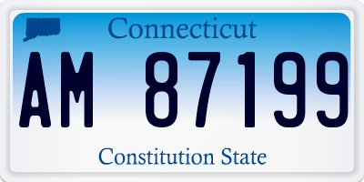 CT license plate AM87199