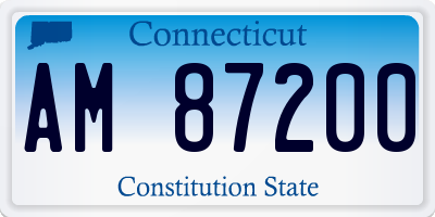 CT license plate AM87200