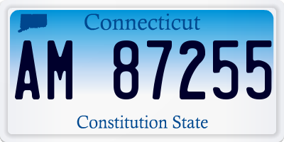 CT license plate AM87255