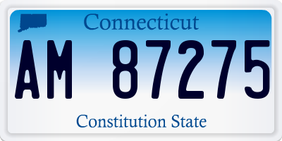 CT license plate AM87275