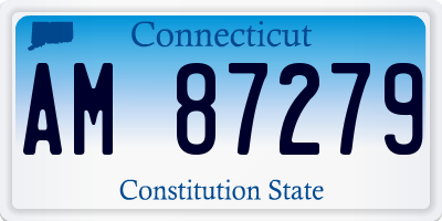 CT license plate AM87279