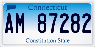 CT license plate AM87282