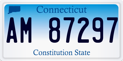 CT license plate AM87297