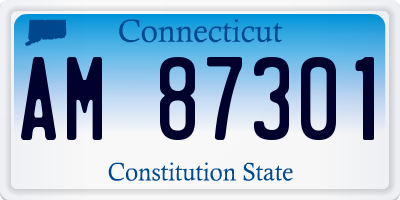 CT license plate AM87301