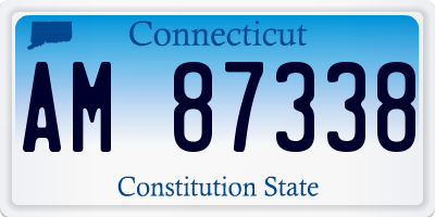 CT license plate AM87338