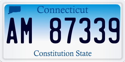 CT license plate AM87339