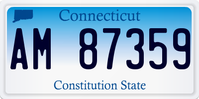 CT license plate AM87359