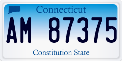 CT license plate AM87375