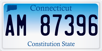 CT license plate AM87396