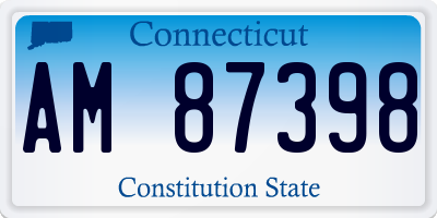 CT license plate AM87398