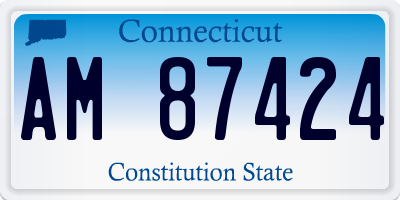 CT license plate AM87424